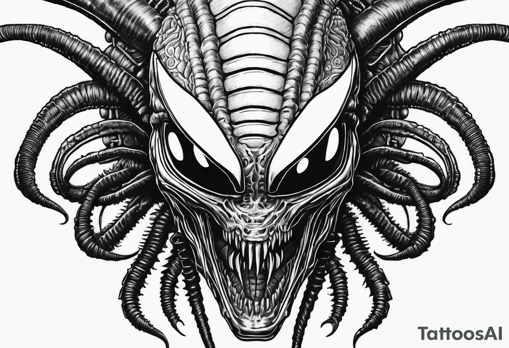 Xenomorph, face hugger tattoo idea