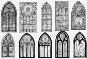cathedral window tattoo idea