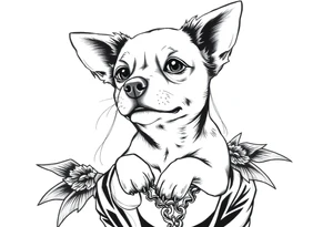 hot puppy goth girl tattoo idea