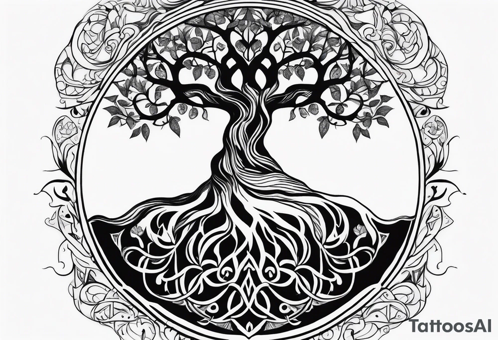 tree of life tattoo idea