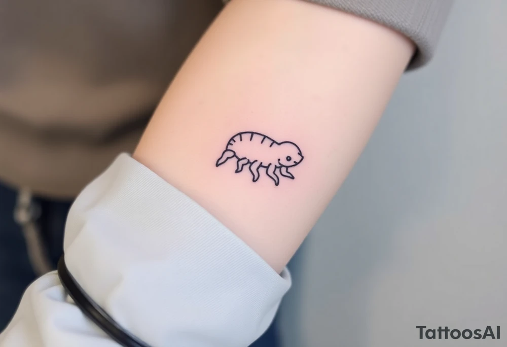 tardigrade, water bear, cute, baby, endurance, resilience, 8 legs tattoo idea