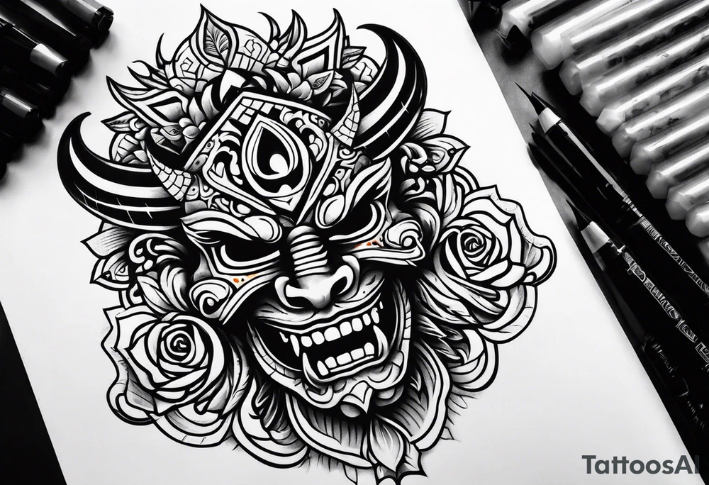 mexican devil tattoo tattoo idea