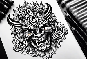 mexican devil tattoo tattoo idea