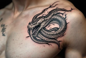 A snake devouring himself in an eternal cycle tattoo idea