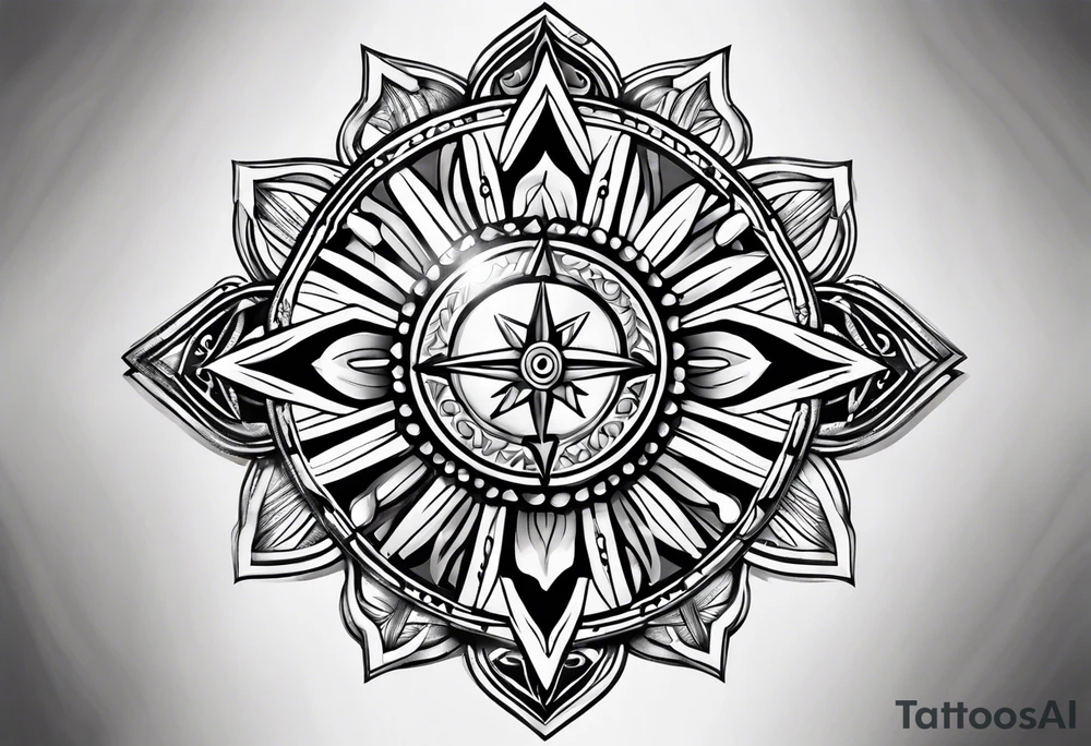 Zia new mexico symbol tattoo idea
