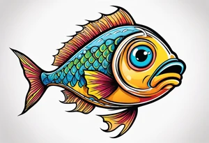 Three eyed fish tattoo idea