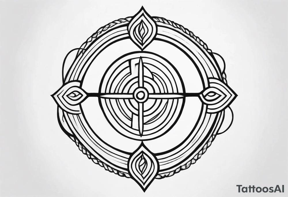 Nordic, viking small and dainty symbol tattoo idea