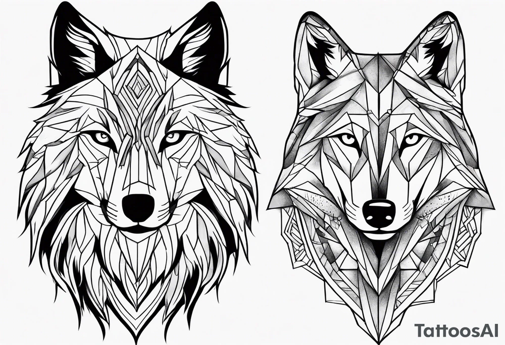 Wolf tattoo idea
