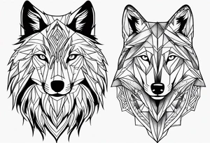 Wolf tattoo idea