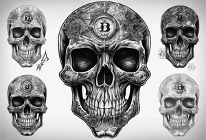 Biohazard radiology Skelton make it look masculine and scary tattoo idea
