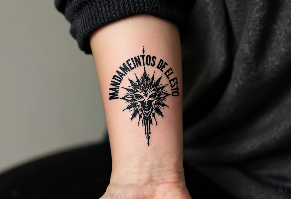 mandamientos del estoicismo tattoo idea