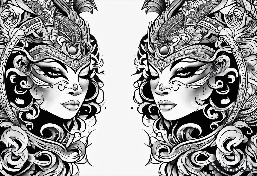 forearm moko tattoo idea