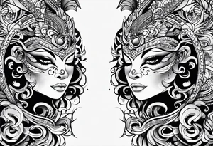 forearm moko tattoo idea