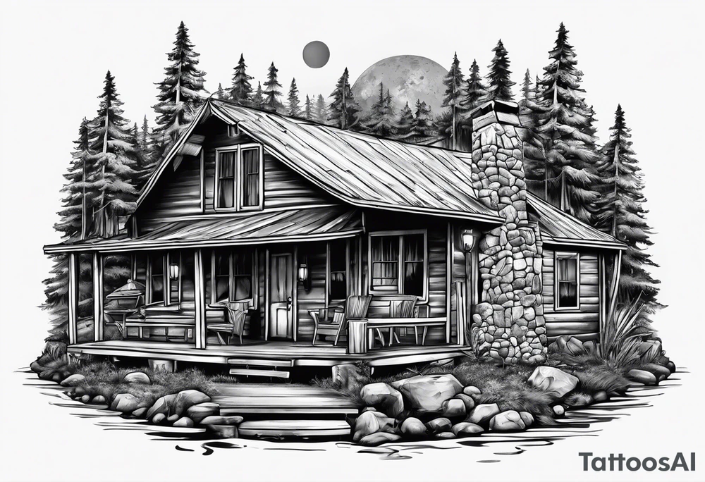 camp crystal lake and jason vorhees tattoo idea
