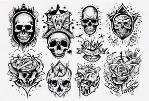 Hater lover tattoo idea