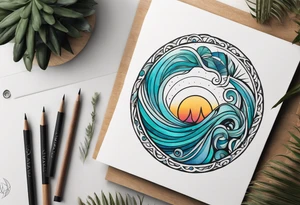 a a simple easily drawn logo for a bikini brand called Yaraí. Simple logo and unique design symbolizing the meaning "lively waters" . Spiral included in the logo tattoo idea