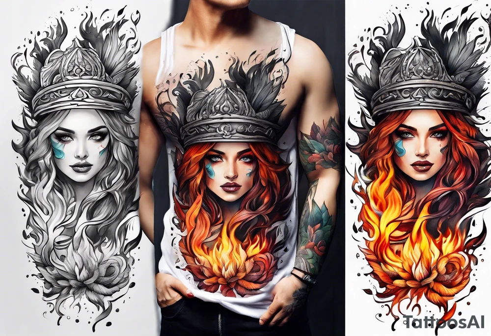 only fire tattoo idea
