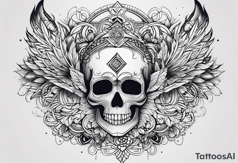 Свободный сильный высокий патриот tattoo idea