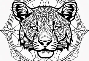Cub stain glass tattoo idea