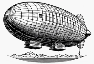 led zeppelin blimp tattoo idea