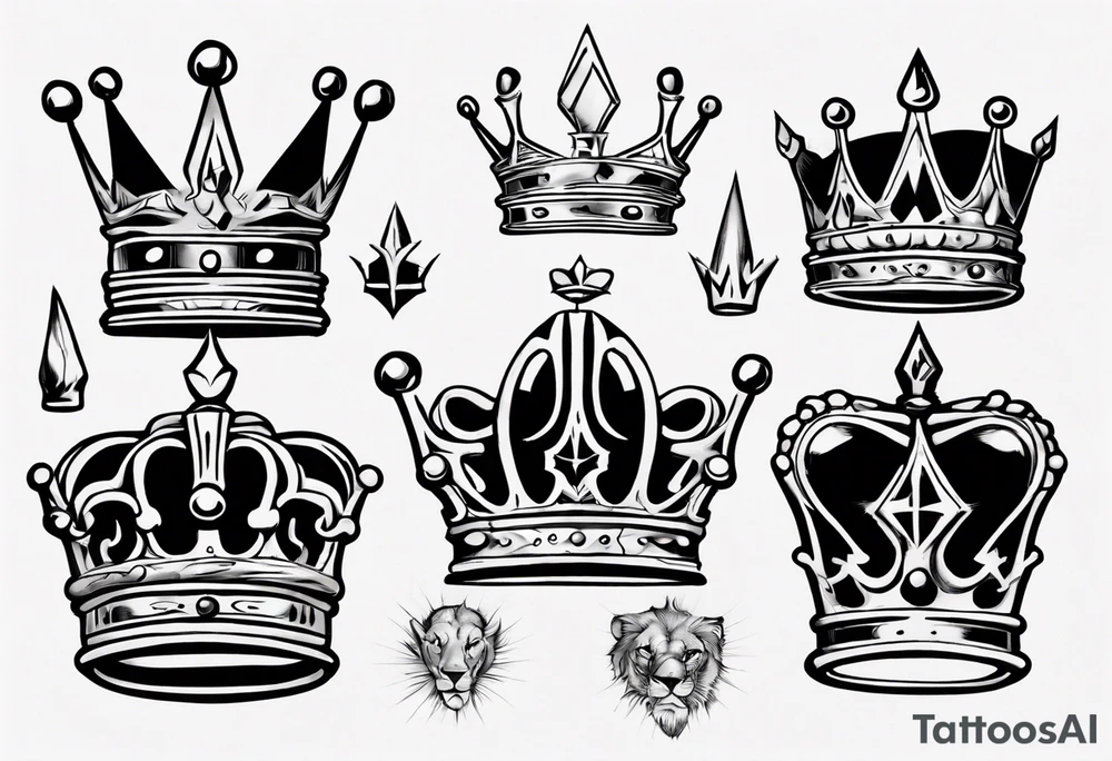 a kings crown tattoo idea