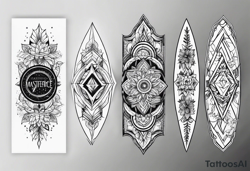 Crispy sharp lines tattoo idea