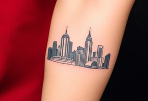 Memphis, Tennessee skyline tattoo idea