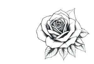 Rose with dates tattoo idea