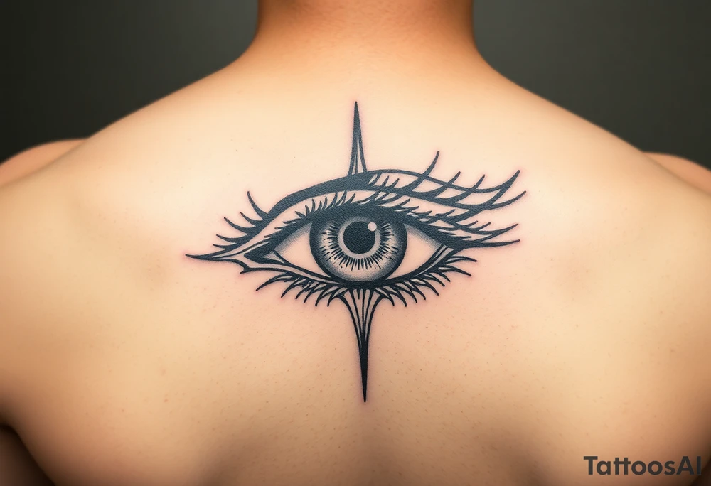 Powerful eye tattoo idea