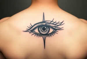 Powerful eye tattoo idea