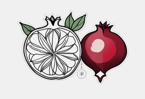 strength, small, nuanced, pomegranate, elegant, armenian, pisces tattoo idea