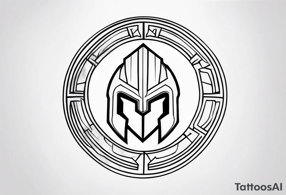Ancient spartan symbol tattoo tattoo idea