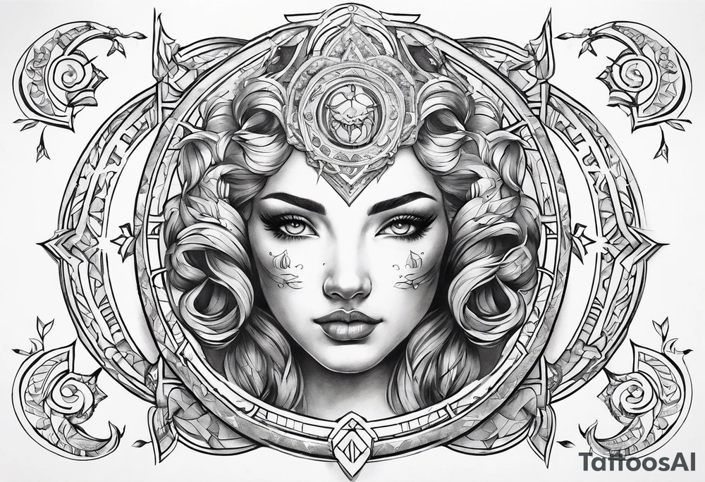 zodiac sign tattoo idea