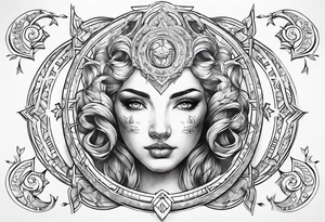 zodiac sign tattoo idea