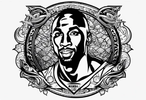 Kobe bryant "Mamba" logo tattoo idea