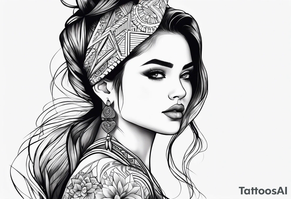 A girl who’s competitive tattoo idea