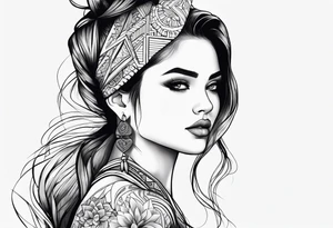 A girl who’s competitive tattoo idea
