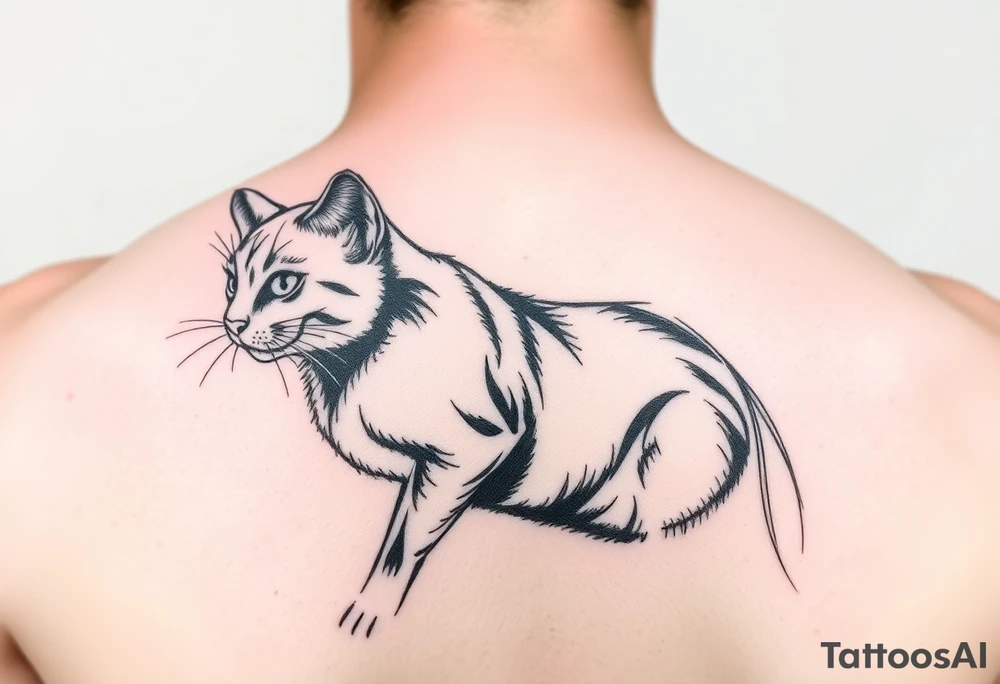 Black Cat tattoo idea