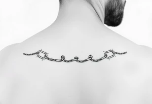 Feminine, dainty, thin lines of an unbroken chain mixed with a nautical theme, sleeve style realism photo tattoo idea