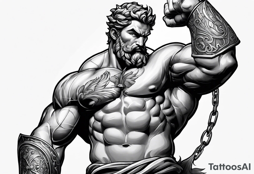 Hercules with prayer sleeve tatoo tattoo idea