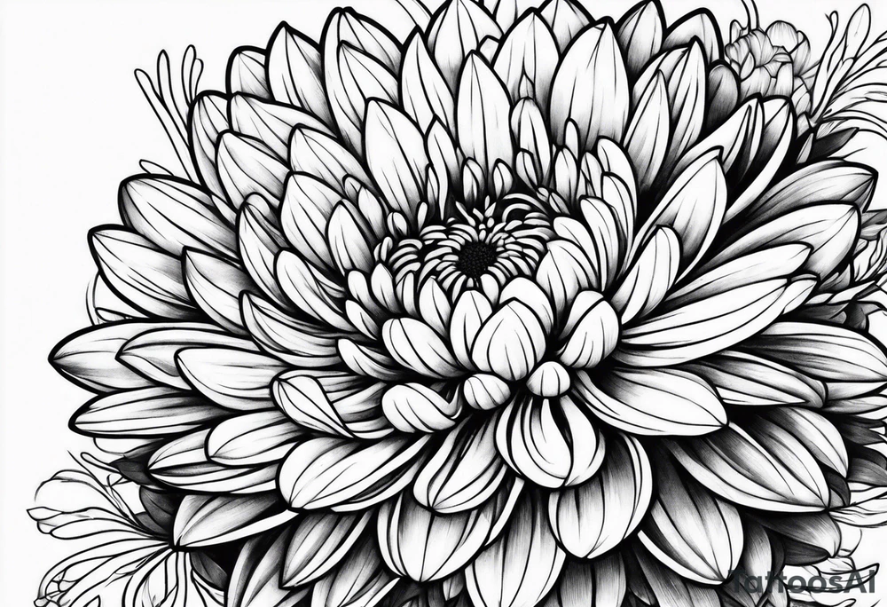 Chrysanthemums tattoo idea