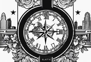 Atlanta Georgia coordinates tattoo idea