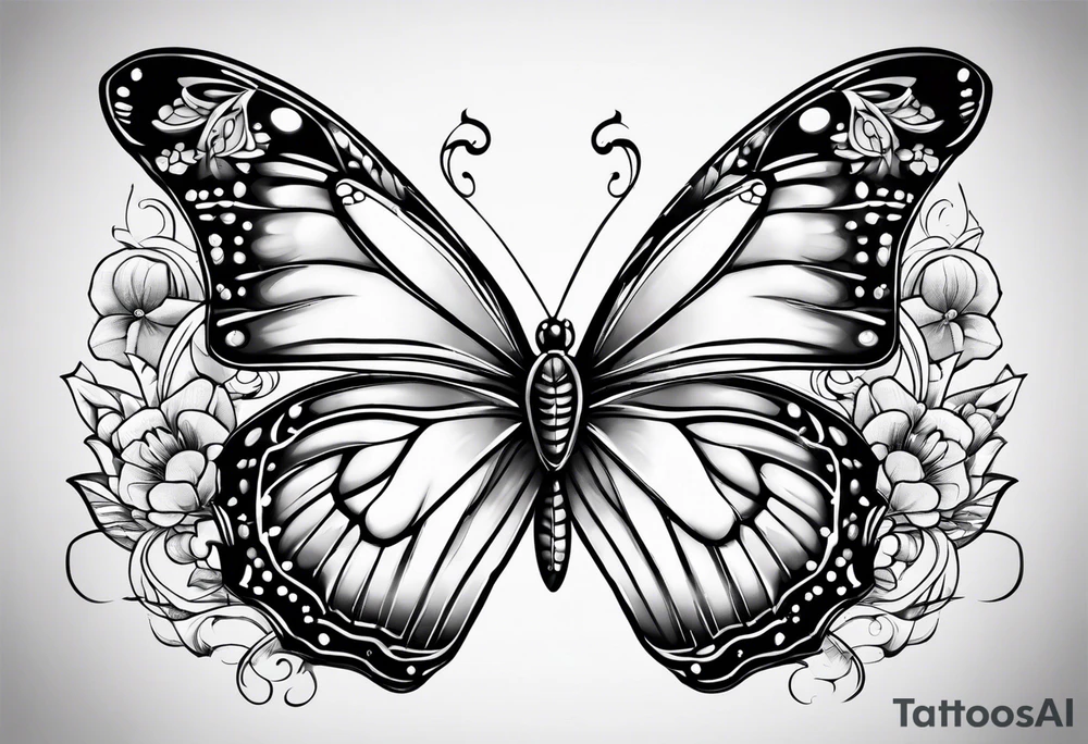 Butterflies tattoo idea