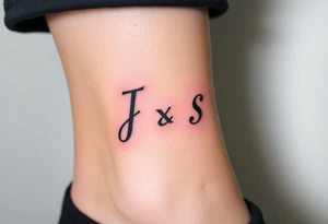 J and s letters tattoo idea