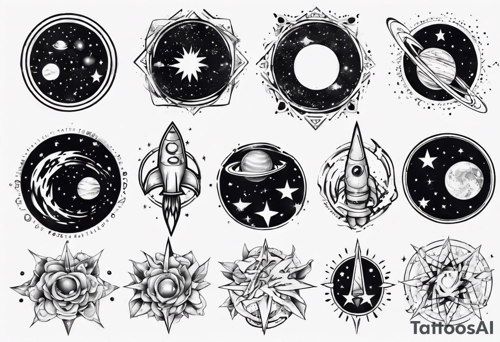 galaxy tattoo idea