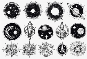 galaxy tattoo idea