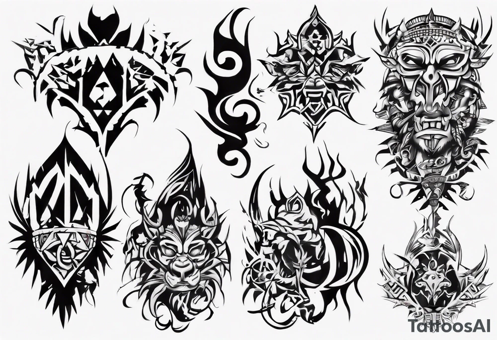 Blackforest freiburg city tattoo idea