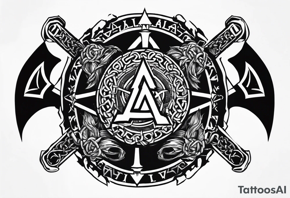 Valhalla berserker round shield axe
Valknut barbed wire chains tattoo idea Valhalla berserker round shield axe
Valknut barbed wire chains tattoo idea