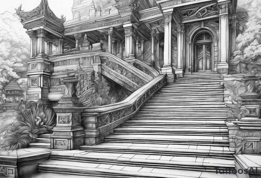 Valhalla stairs tattoo idea