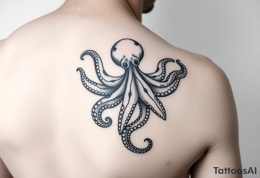 Octopus on right lower arm tattoo idea